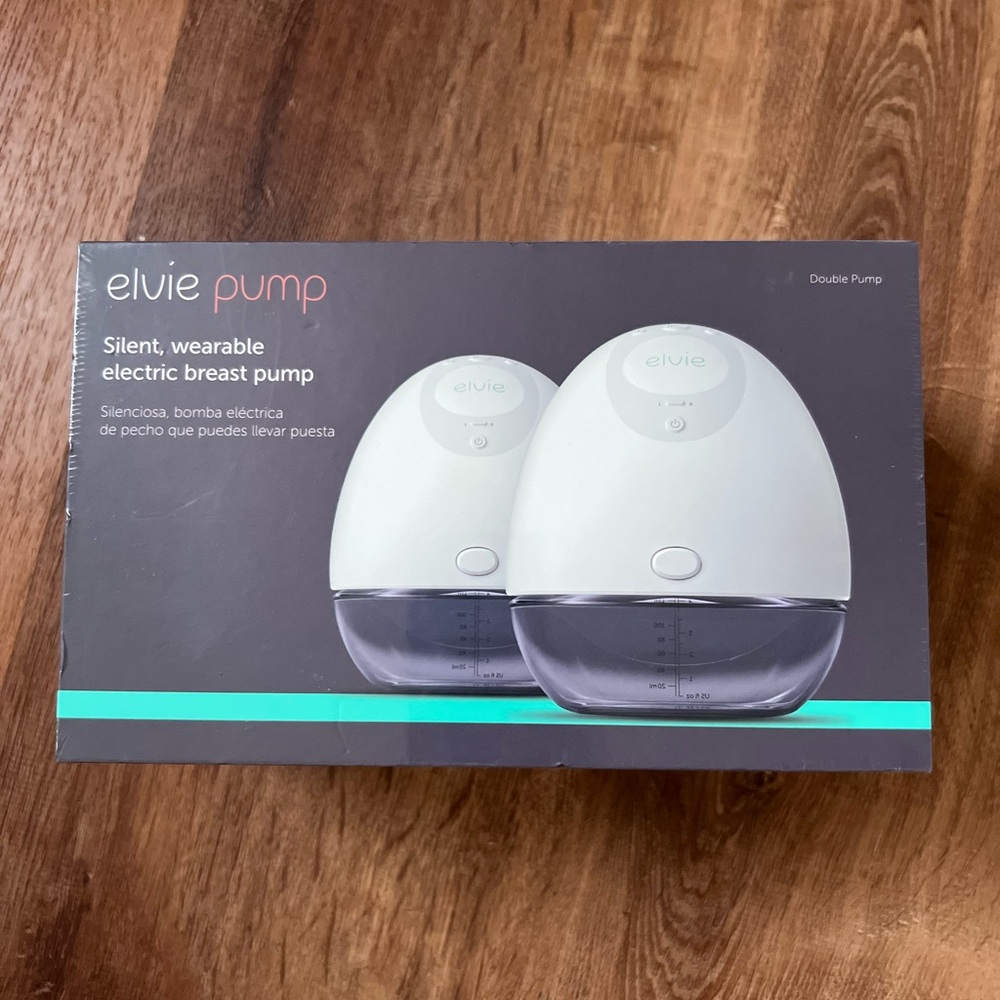 Elvi White and Gray Wearable Breast Pump NEW never opened